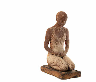 Meditacion I, Bronze sculpture